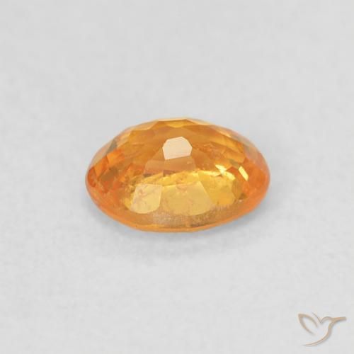 Granada espessartita Laranja-Ouro Natural 0.43ct, oval, VS