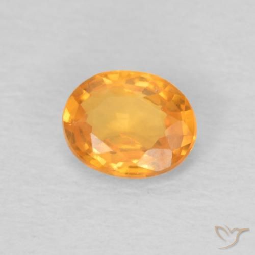 Granada espessartita damasco laranja Natural 0.44ct, oval, VS