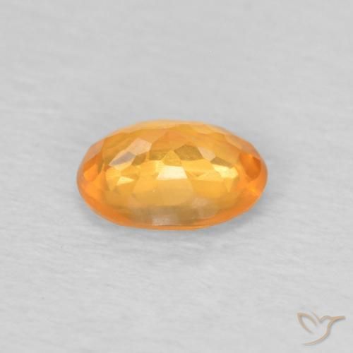 Granada espessartita damasco laranja Natural 0.44ct, oval, VS