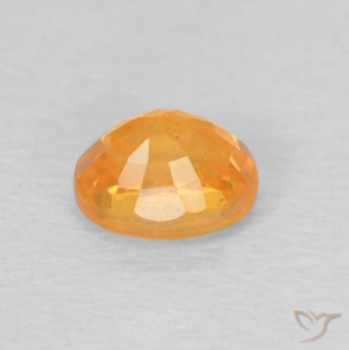Granada espessartita Laranja-Ouro Natural 0.61ct, oval, VS