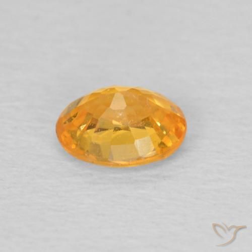 Granada espessartita Laranja-Ouro Natural 0.43ct, oval, VS