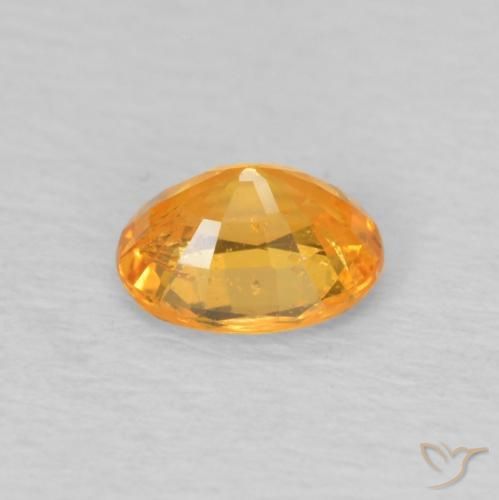 Granada espessartita Medium Light-Orange Natural 0.49ct, oval, VS