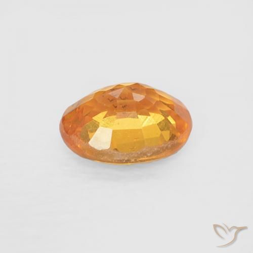 Granada espessartita Laranja Médio Natural 0.43ct, oval, VS