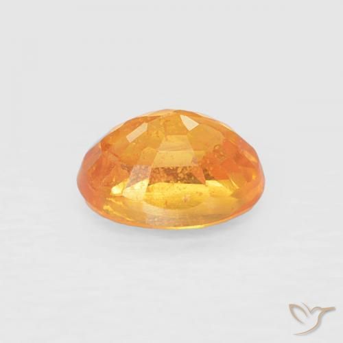 Granada espessartita damasco laranja Natural 0.57ct, oval, VS