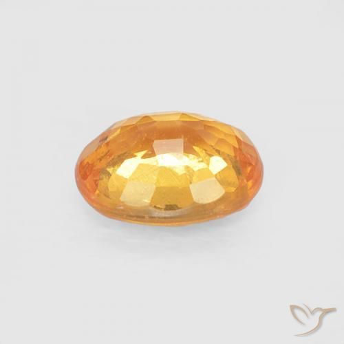 Granada espessartita Medium Light-Orange Natural 0.51ct, oval, VS