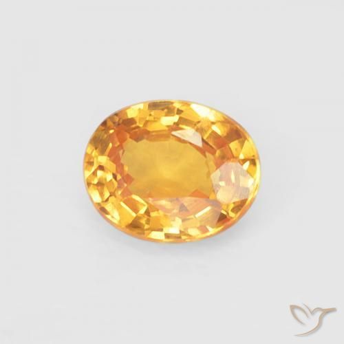 Granada espessartita Laranja-Ouro Natural 0.45ct, oval, VS