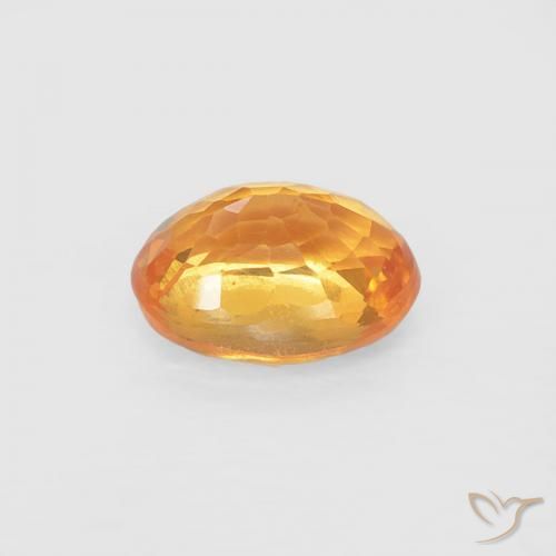 Granada espessartita Laranja-Ouro Natural 0.45ct, oval, VS