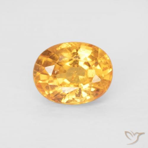 0.54ct Natural Laranja Médio Granada espessartita, oval, VS