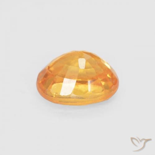 Granada espessartita Laranja Médio Natural 0.54ct, oval, VS