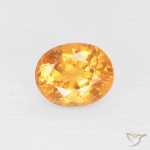 0.50ct Natural Laranja Médio Granada espessartita, oval, VS