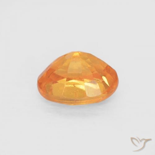 Granada espessartita Laranja Médio Natural 0.50ct, oval, VS