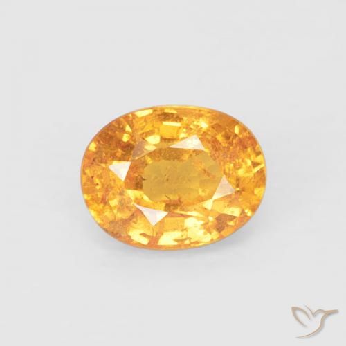 0.54ct Natural Laranja Médio Granada espessartita, oval, VS