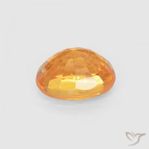Granada espessartita Laranja Médio Natural 0.54ct, oval, VS