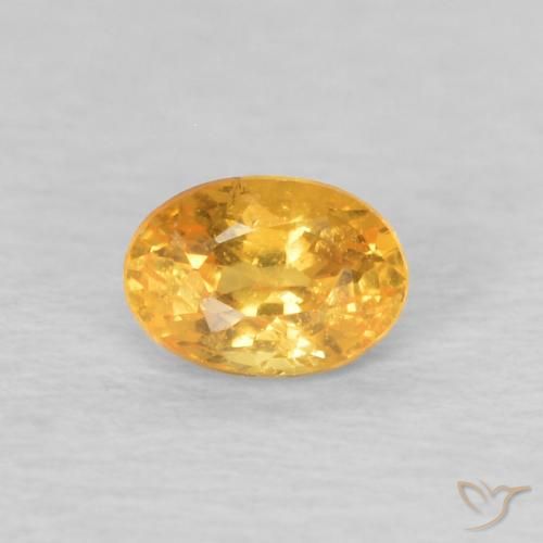 0.22ct Natural ouro brilhante Granada espessartita, oval, VS