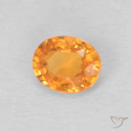Granada espessartita mel de laranja Natural 0.47ct, oval, VS