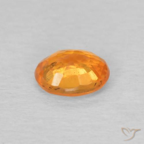 Granada espessartita mel de laranja Natural 0.47ct, oval, VS