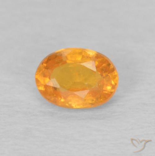 0.24ct Natural mel de laranja Granada espessartita, oval, VS