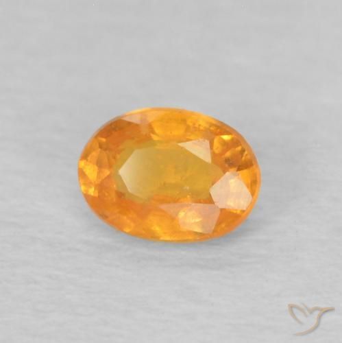 Granada espessartita mel de laranja Natural 0.24ct, oval, VS
