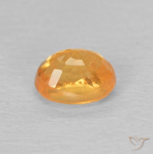 Granada espessartita Laranja Intenso Natural 0.62ct, oval, VS