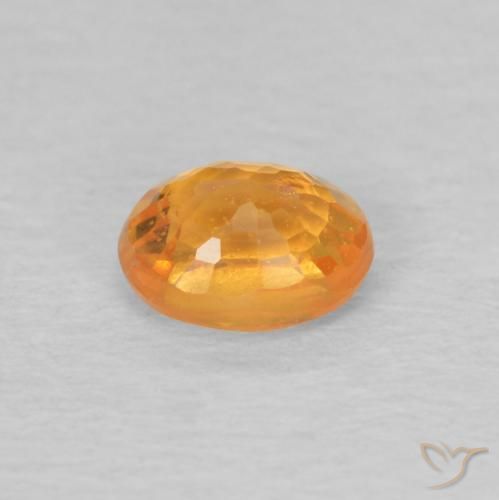 Granada espessartita Laranja Intenso Natural 0.50ct, oval, VS