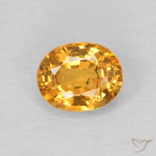0.56ct Natural mel de laranja Granada espessartita, oval, VS-SI
