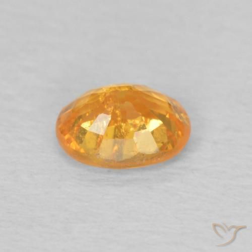 Granada espessartita Laranja Médio Natural 0.46ct, oval, VS-SI