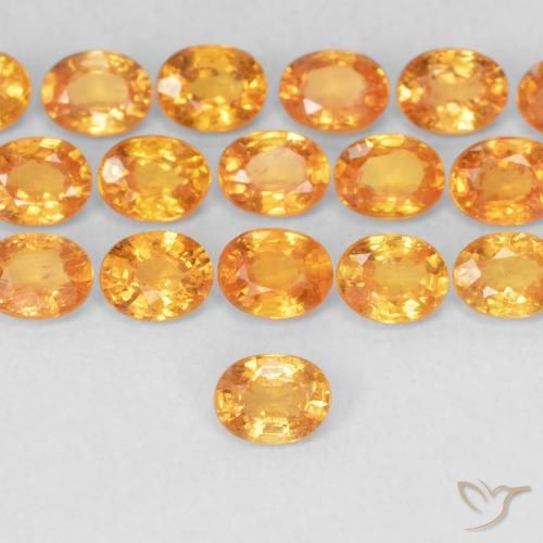 0.24ct Natural damasco laranja Granada espessartita, oval, VS