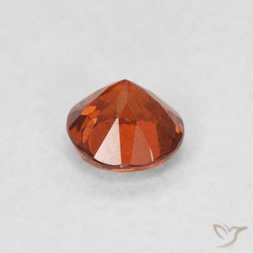 Granada espessartita Laranja Médio Natural 0.33ct, Redondo, SI