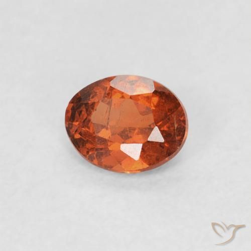 Granada espessartita fogo laranja Natural 0.33ct, oval, SI