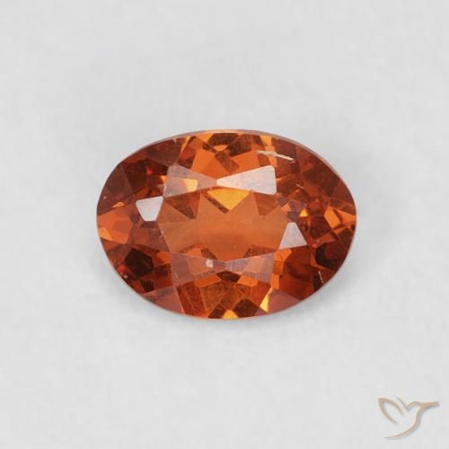 0.39ct Natural Laranja Profundo Granada espessartita, oval, SI