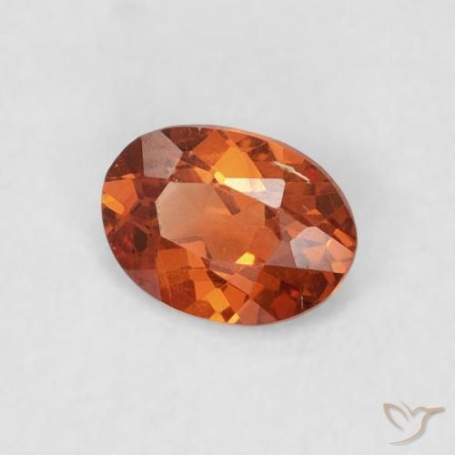 Granada espessartita Laranja Profundo Natural 0.39ct, oval, SI