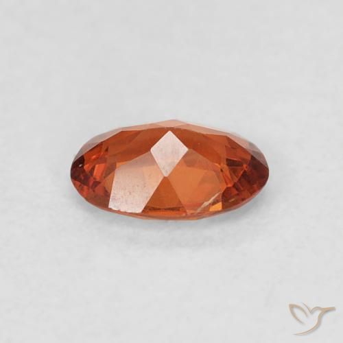 Granada espessartita Laranja Profundo Natural 0.39ct, oval, SI