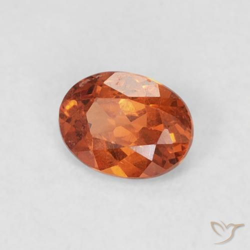 Granada espessartita Laranja Médio Natural 0.39ct, oval, SI