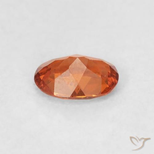 Granada espessartita Laranja Médio Natural 0.39ct, oval, SI