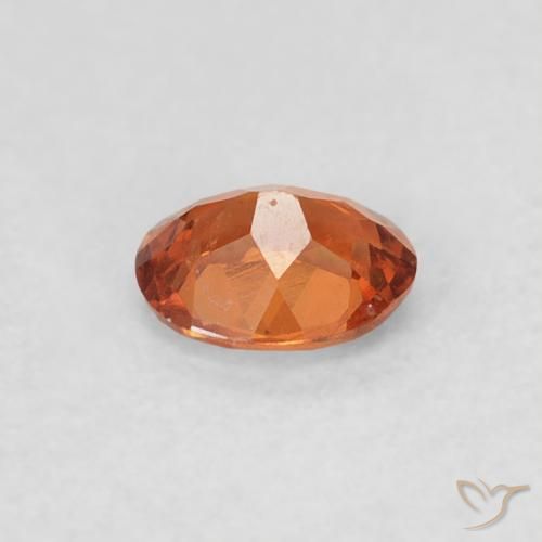 Granada espessartita Laranja Profundo Natural 0.25ct, oval, VS-SI