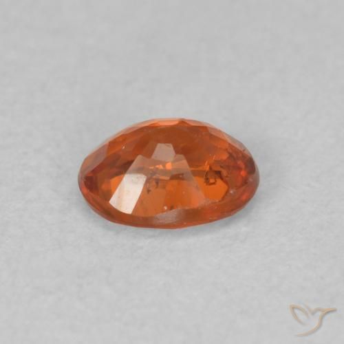 Granada espessartita Laranja Profundo Natural 0.48ct, oval, VS