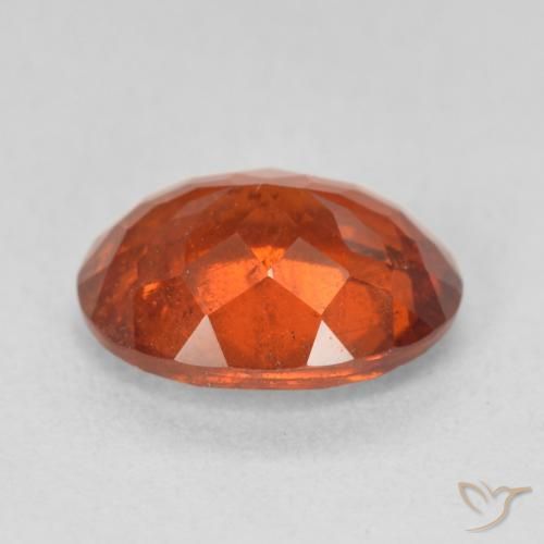 Granada espessartita Fogo vermelho Natural 2.98ct, oval, SI