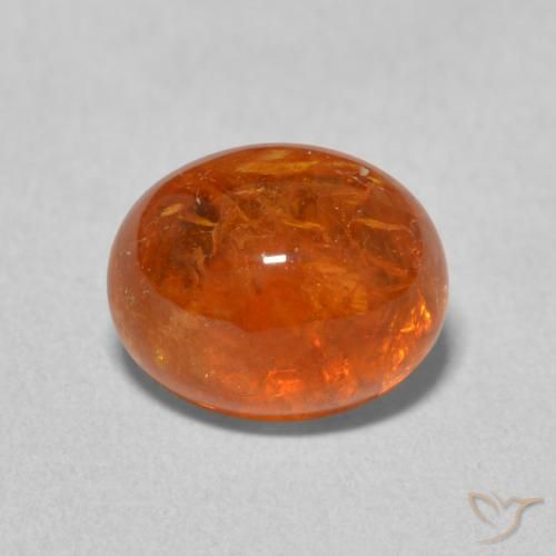 3.86ct Natural Laranja Médio Granada espessartita, oval, Transparente