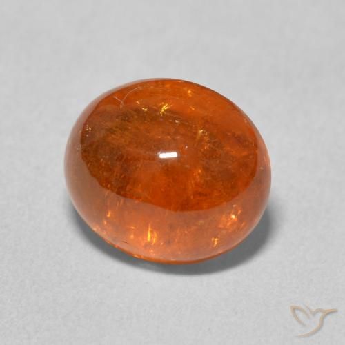 Granada espessartita Laranja Médio Natural 4.38ct, oval, Transparente