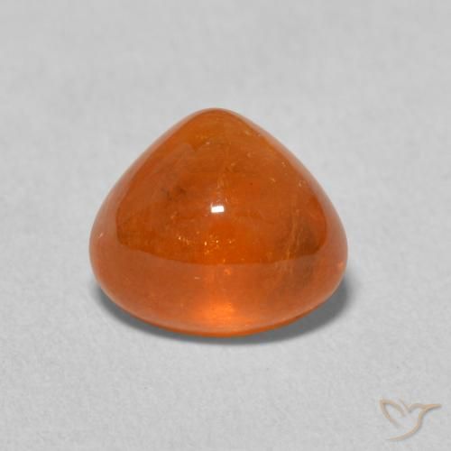 3.14ct Natural Laranja Médio Granada espessartita, Formato de pêra, Transparente