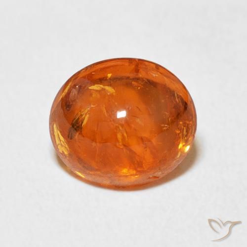 3.94ct Natural Laranja Médio Granada espessartita, oval, Transparente