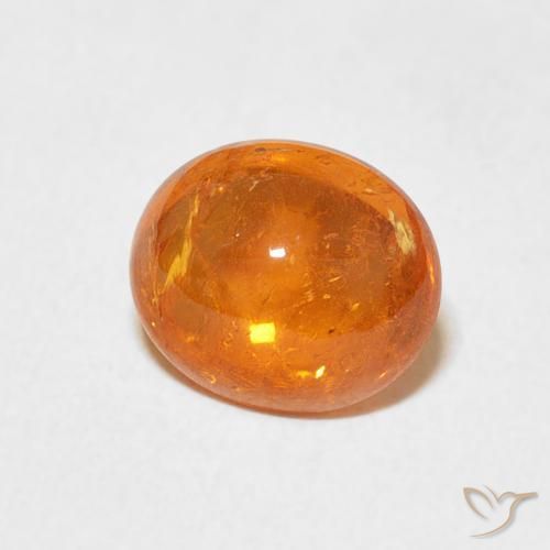 Granada espessartita Laranja Intenso Natural 3.18ct, oval, Transparente