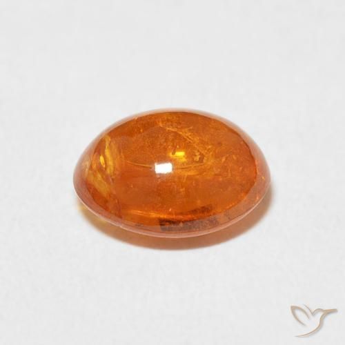Granada espessartita Laranja Intenso Natural 3.18ct, oval, Transparente