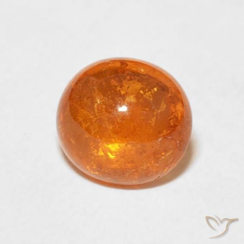 Granada espessartita Laranja Médio Natural 2.63ct, oval, Transparente