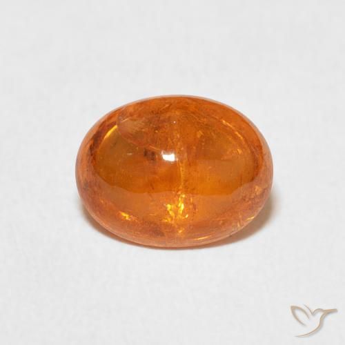 2.20ct Natural Laranja Médio Granada espessartita, oval, Transparente