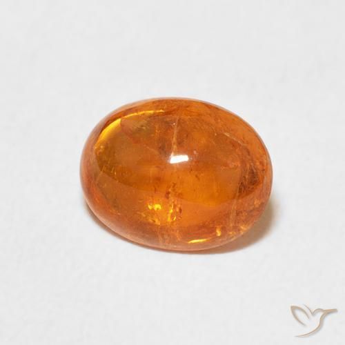 Granada espessartita Laranja Médio Natural 2.20ct, oval, Transparente