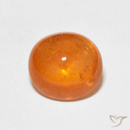 3.86ct Natural laranja avermelhado Granada espessartita, oval, Transparente