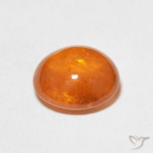 Granada espessartita laranja avermelhado Natural 3.86ct, oval, Transparente