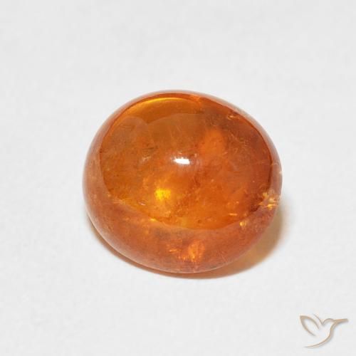 Granada espessartita Laranja Médio Natural 3.68ct, oval, Transparente