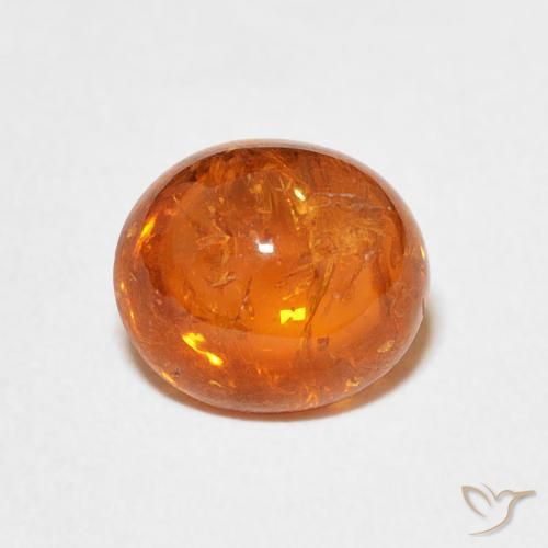 3.25ct Natural fogo laranja Granada espessartita, oval, Transparente